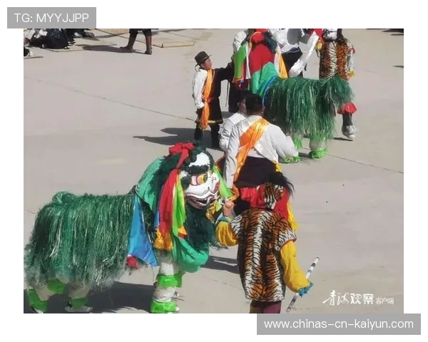 藏传狮子舞运动竞技，民族文化与体育节的交融，藏族 狮子